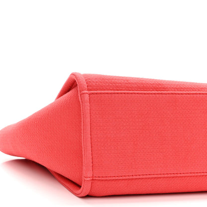 Chanel Mixed Fibers Small Deauville Tote Red 10 of 11
