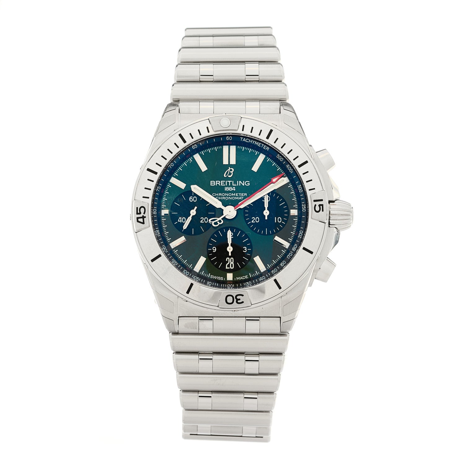 Breitling Stainless Steel 42mm Bentley Edition Chronomat Automatic Watch Green AB0134 1 of 5