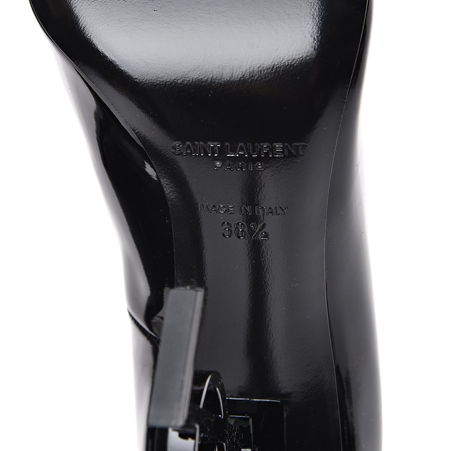 Saint Laurent Patent Opyum 110 Pumps 38.5 Black 7 of 9