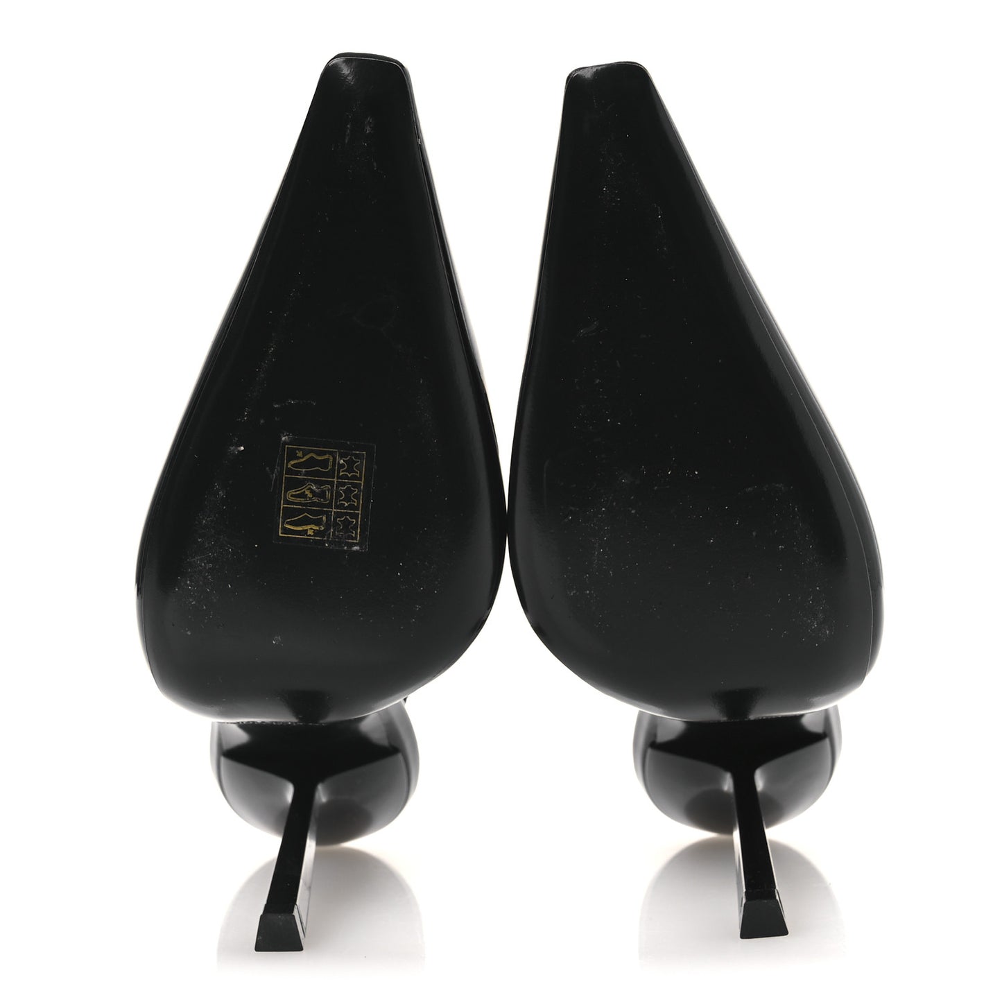 Vernice Grupy Madame 115mm Slingback Pumps 38 Black