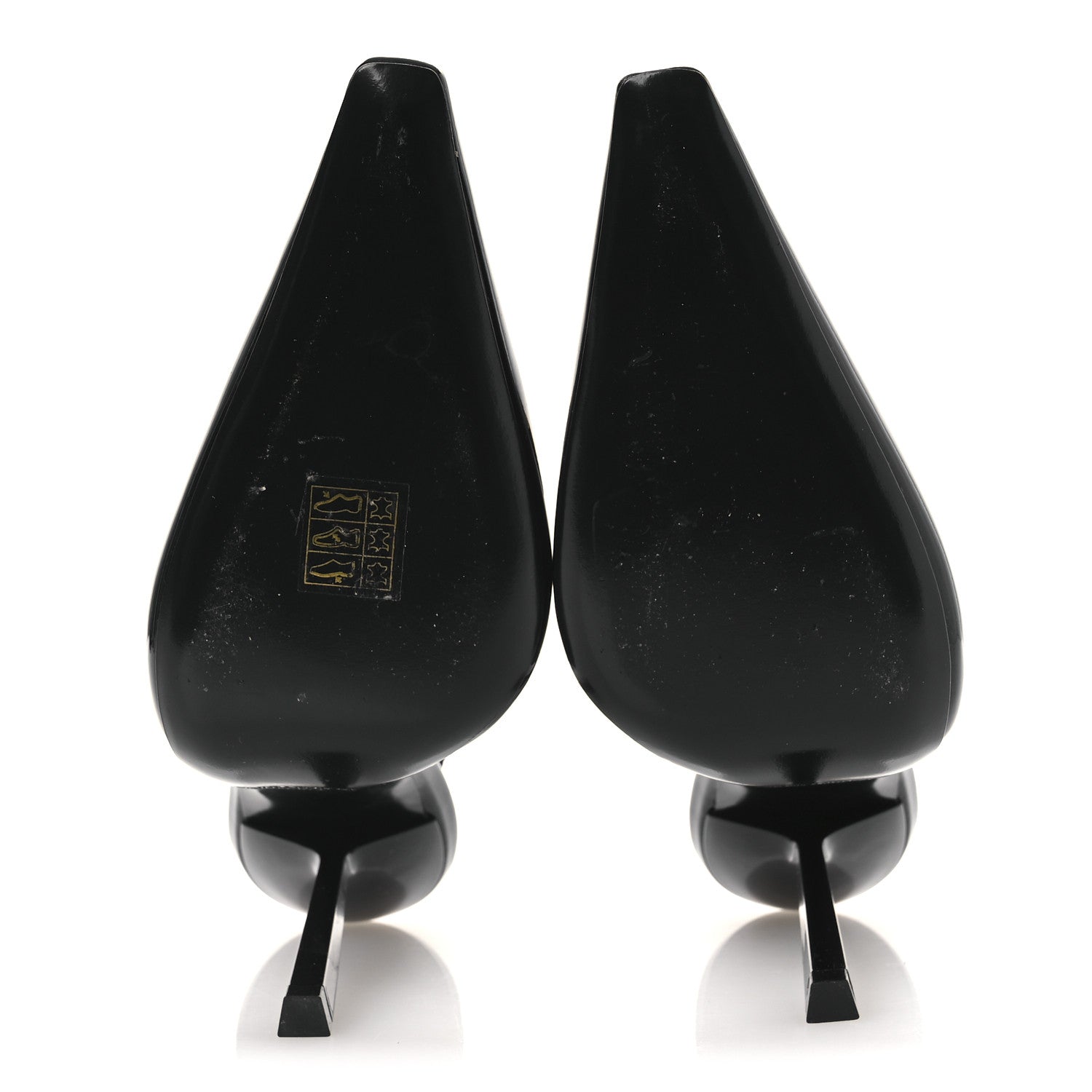 Saint Laurent Vernice Grupy Madame 115mm Slingback Pumps 38 Black 7 of 13