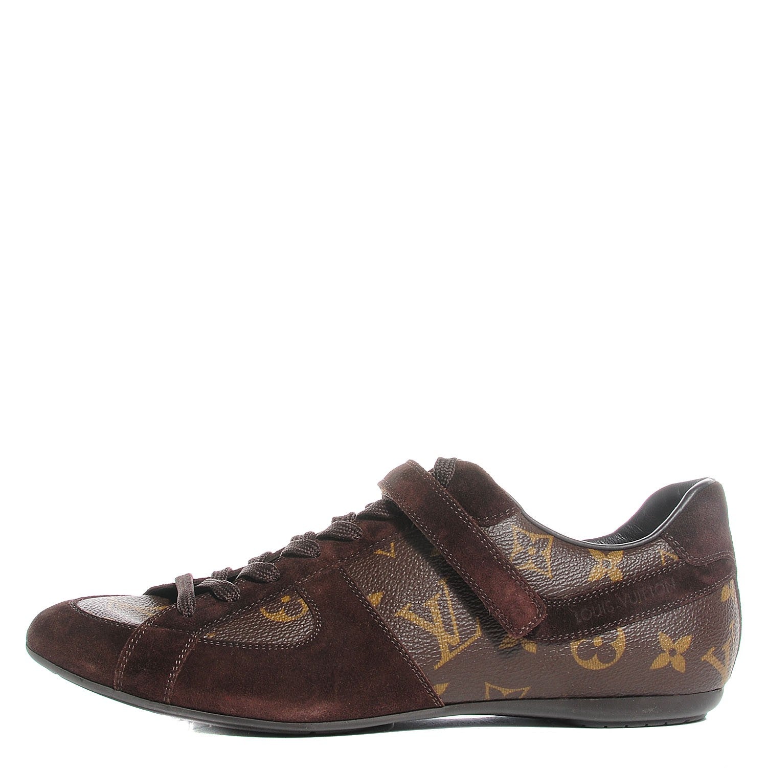 Louis Vuitton Suede Monogram Globe Trotter Sneakers 37.5 1 of 7