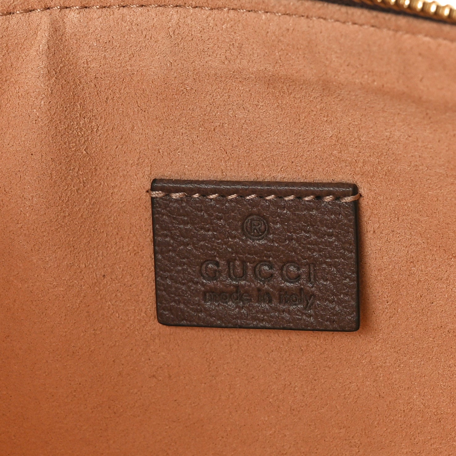 Gucci GG Supreme Monogram Large Ophidia Pouch Clutch Brown 6 of 8
