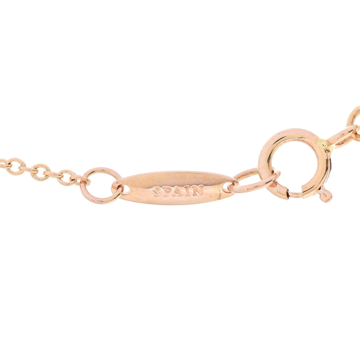 Tiffany 18K Rose Gold Diamond .07ct Elsa Peretti Diamonds by the Yard Pendant Necklace 6 of 7