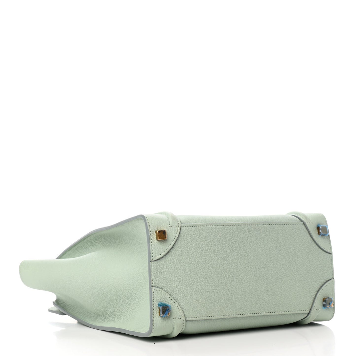 Drummed Calfskin Micro Luggage Jade
