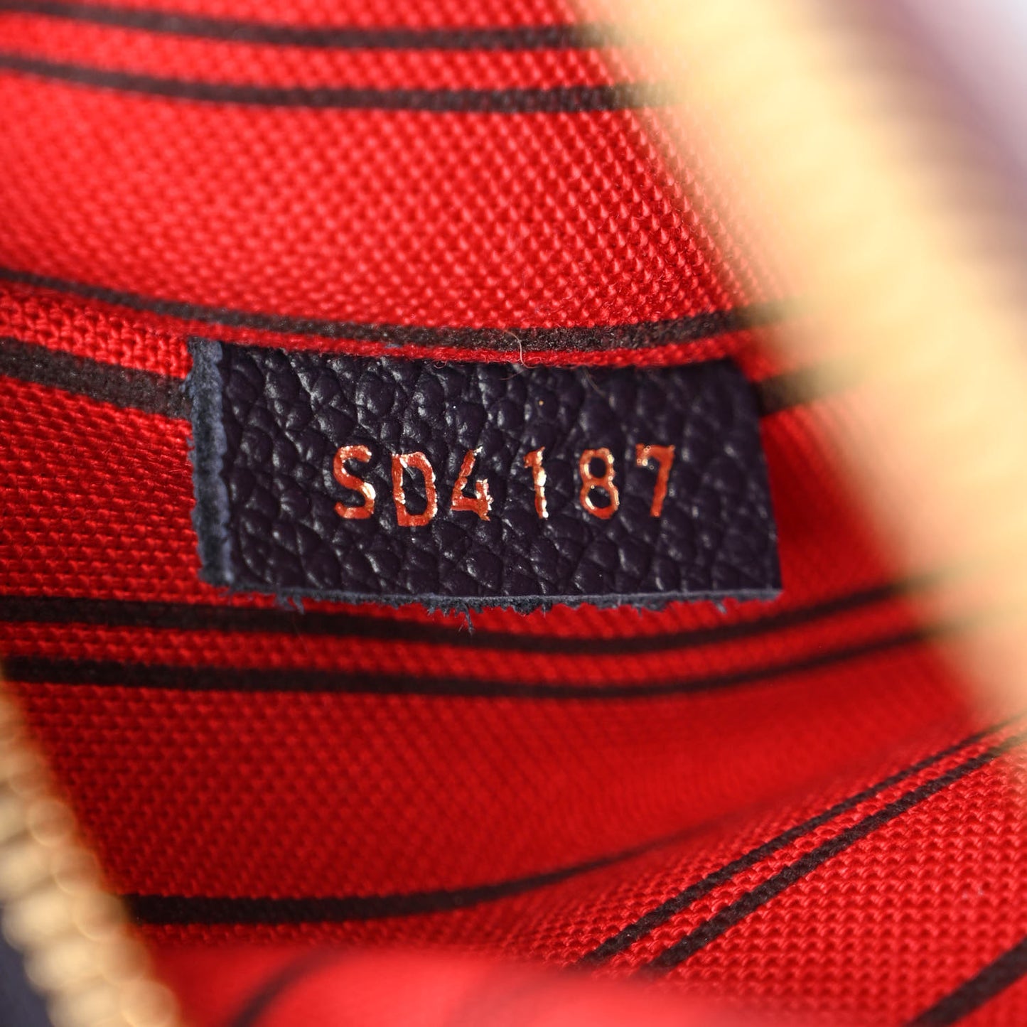 Empreinte Pochette Metis Marine Rouge