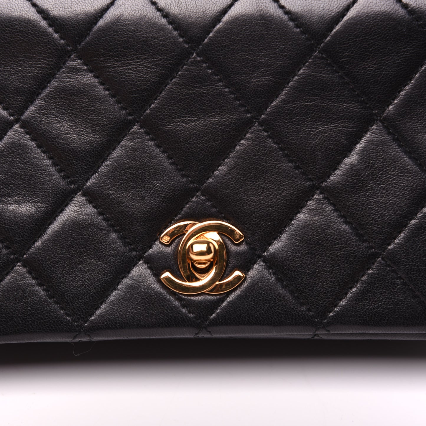 Lambskin Quilted Mini Flap Black