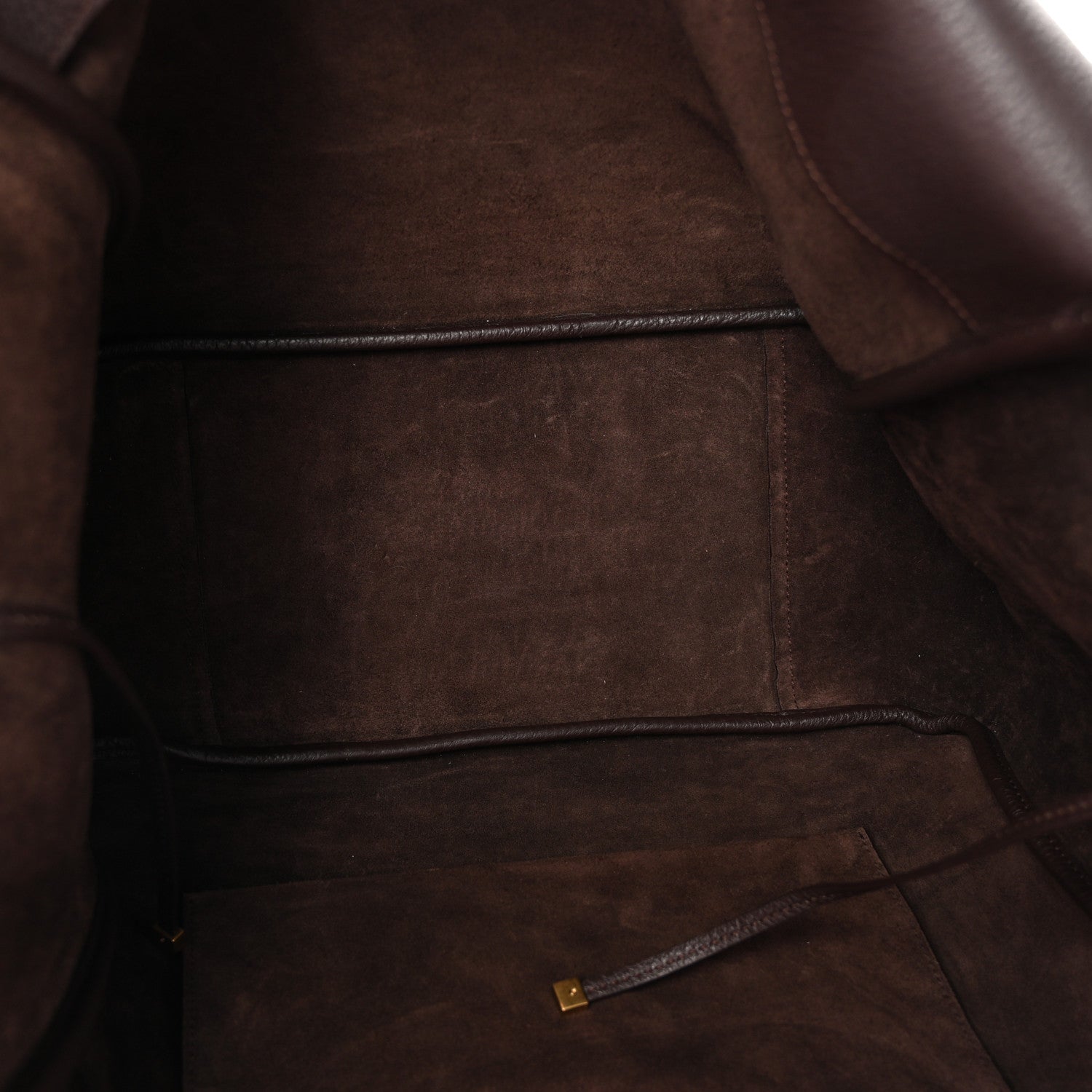 Saint Laurent Grained Deerskin Bea Tote Marron Fonce 5 of 10