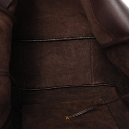 Saint Laurent Grained Deerskin Bea Tote Marron Fonce 5 of 10