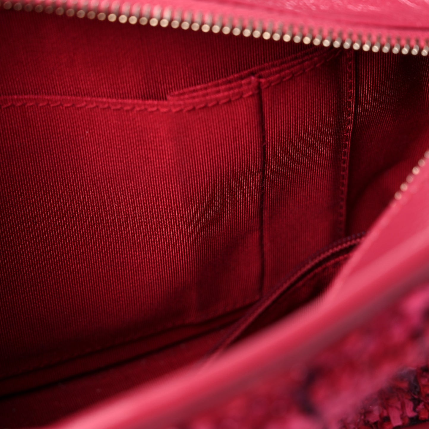 Tweed Calfskin Small Gabrielle Hobo Pink