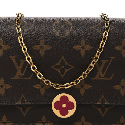 Louis Vuitton Monogram Flore Chain Wallet Fuchsia 7 of 10