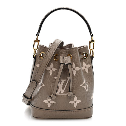 Louis Vuitton Empreinte Monogram Giant Nano Noe Tourterelle Creme 1 of 8