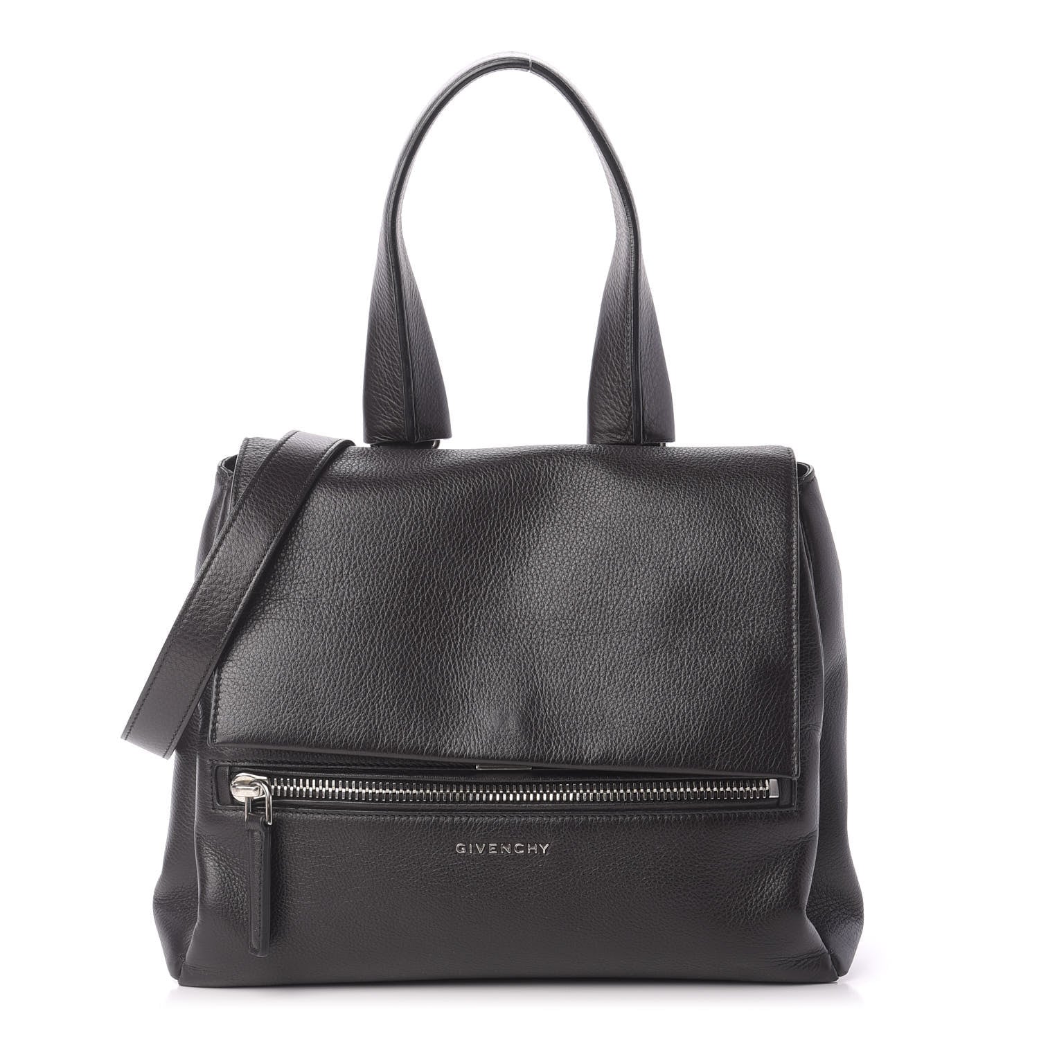 Givenchy Calfskin Small Pandora Pure Flap Bag Black 1 of 10
