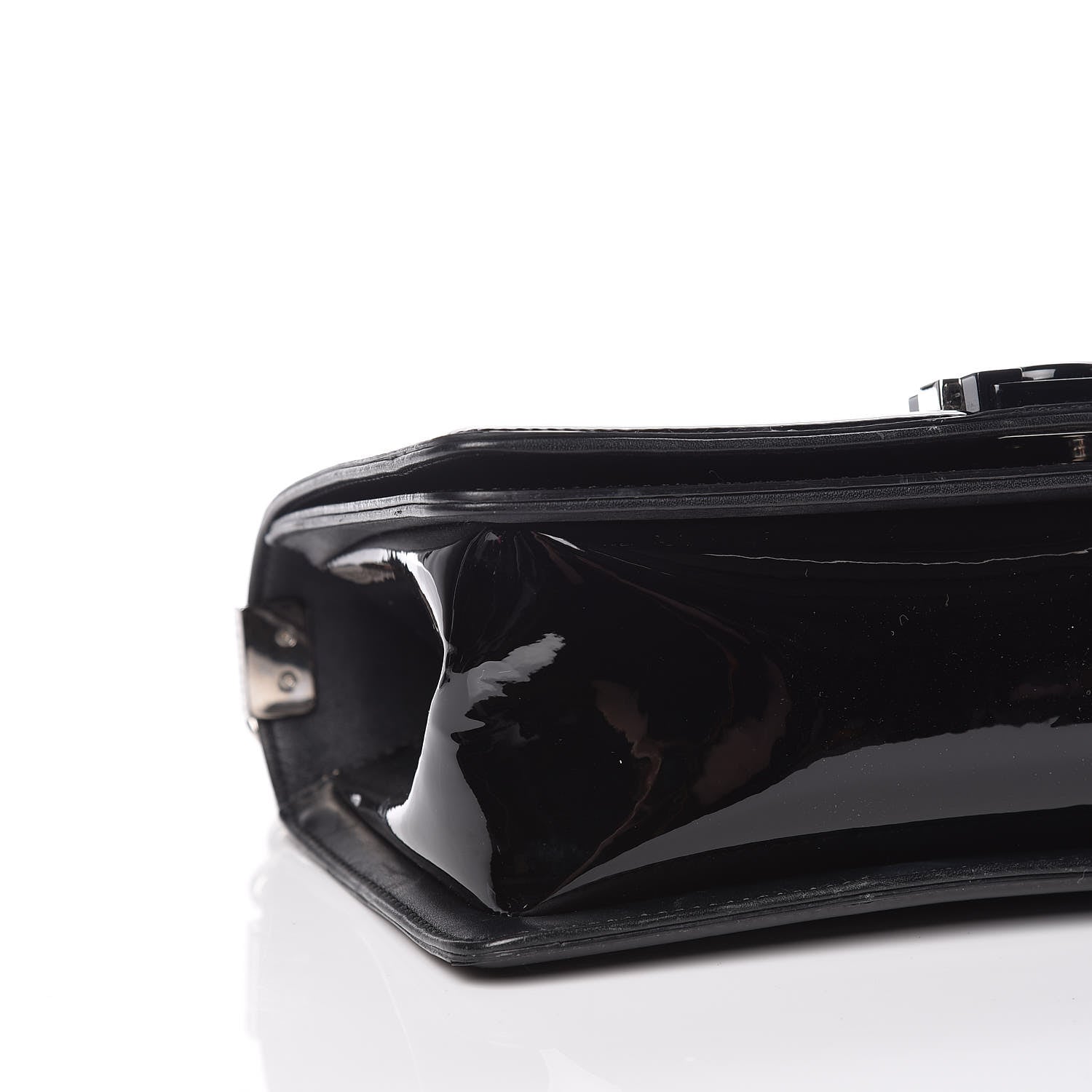 Chanel Patent Calfskin Quilted Medium Plexiglass Boy Flap Black 5 of 15