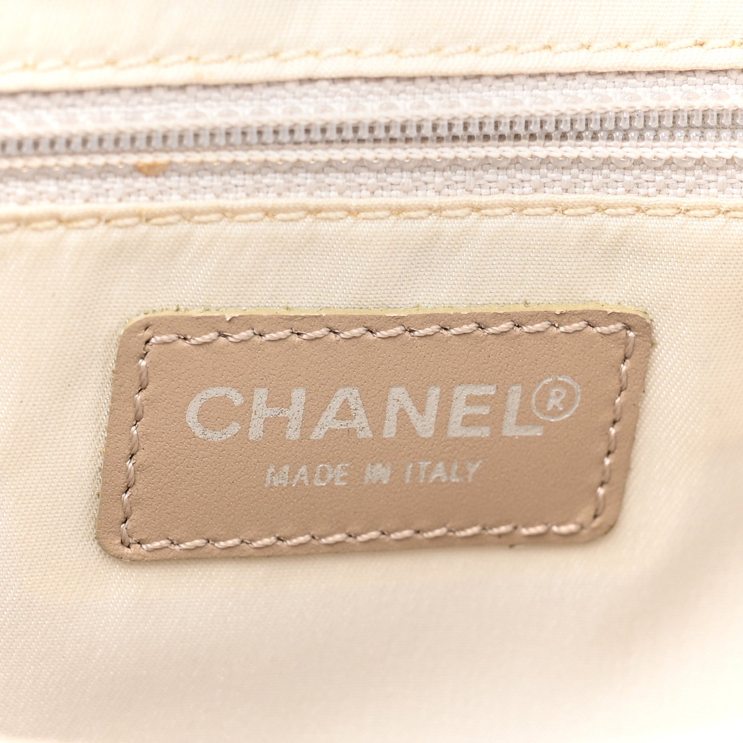 Nylon Travel Backpack Beige