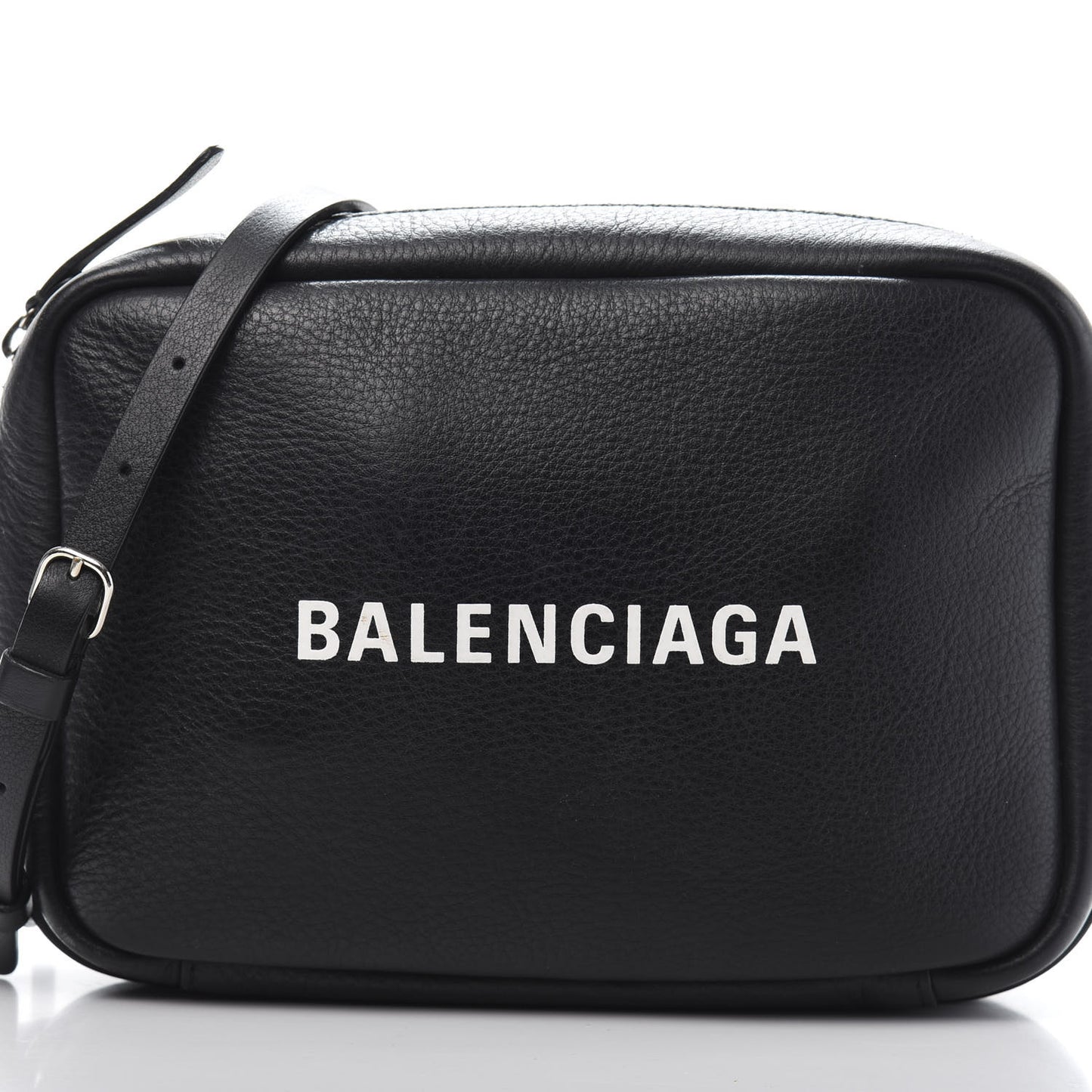 Calfskin Logo S Everyday Camera Bag Black