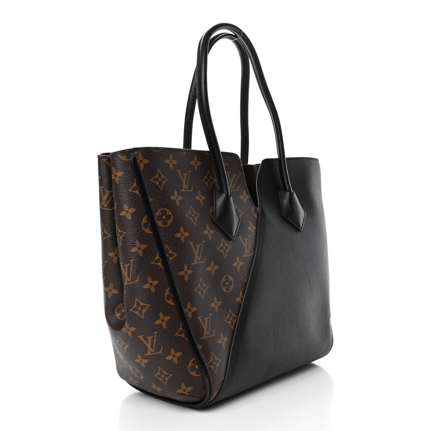 Louis Vuitton Calfskin Monogram Kimono Tote Black 2 of 5