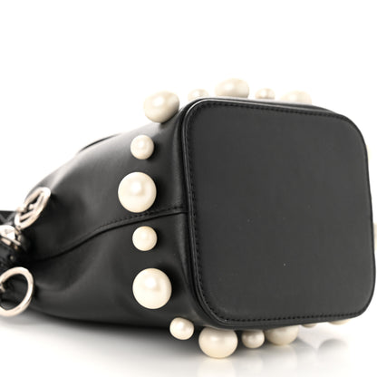 Fendi Vitello Liberty Pearl F is Fendi Mini Mon Tresor Bucket Bag Black 9 of 11