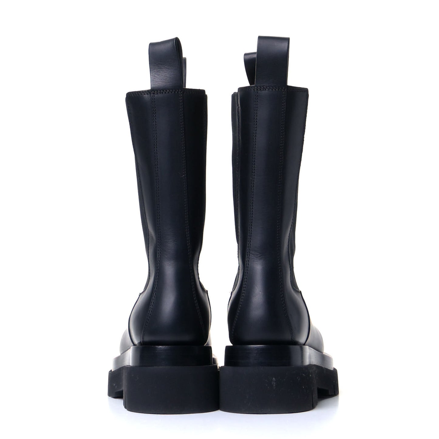 Calfskin The Lug Chelsea Boots 34 Black