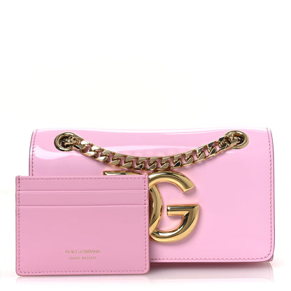 Dolce & Gabbana DOLCE GABBANA Patent DG Girls Phone Shoulder Bag Candy 2 of 13