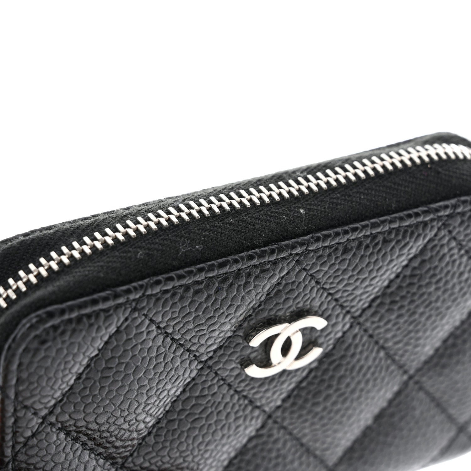 Chanel Caviar Quilted Classic Zipped Coin Purse Black 8 of 9