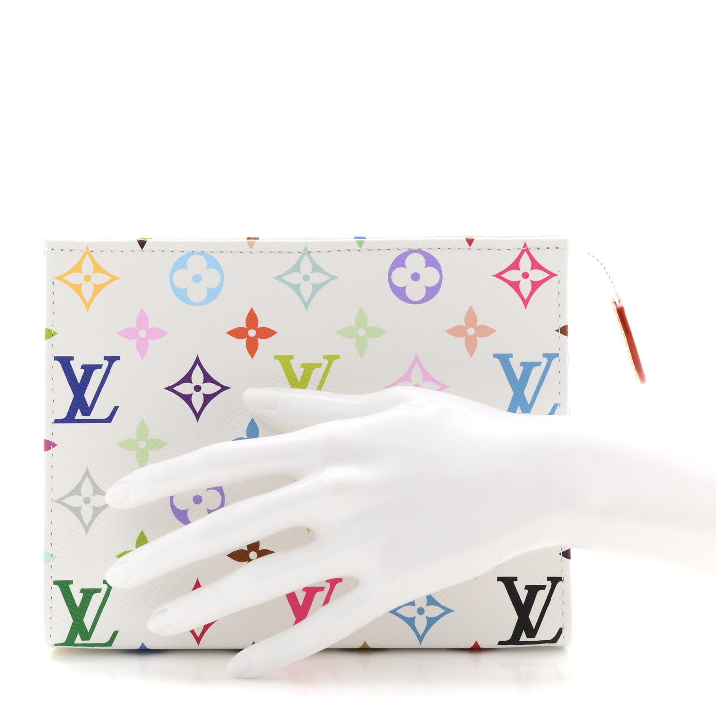 LV X TM Monogram Multicolor Toiletry Pouch 19  White