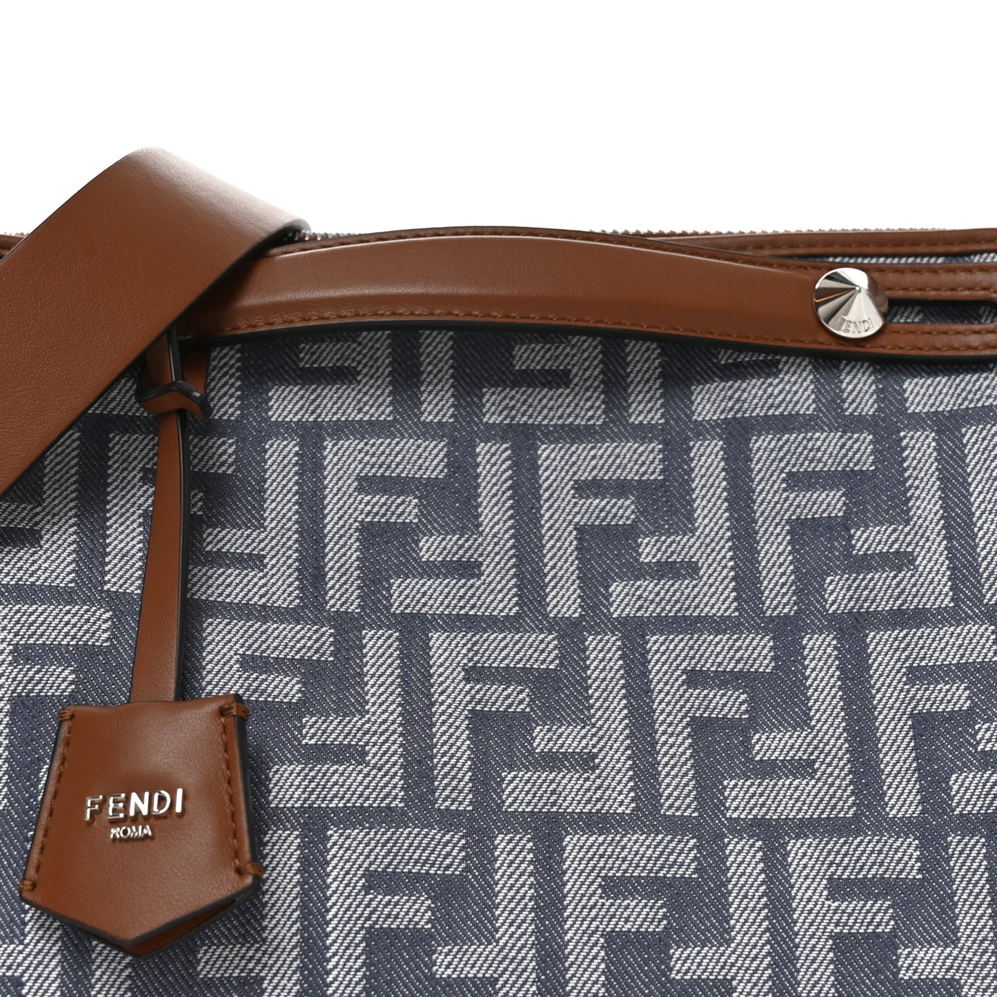 Denim Vitello Grace FF Mini By The Way Boston Bag  Blue