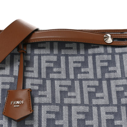 Fendi Denim Vitello Grace FF Mini By The Way Boston Bag  Blue 7 of 9