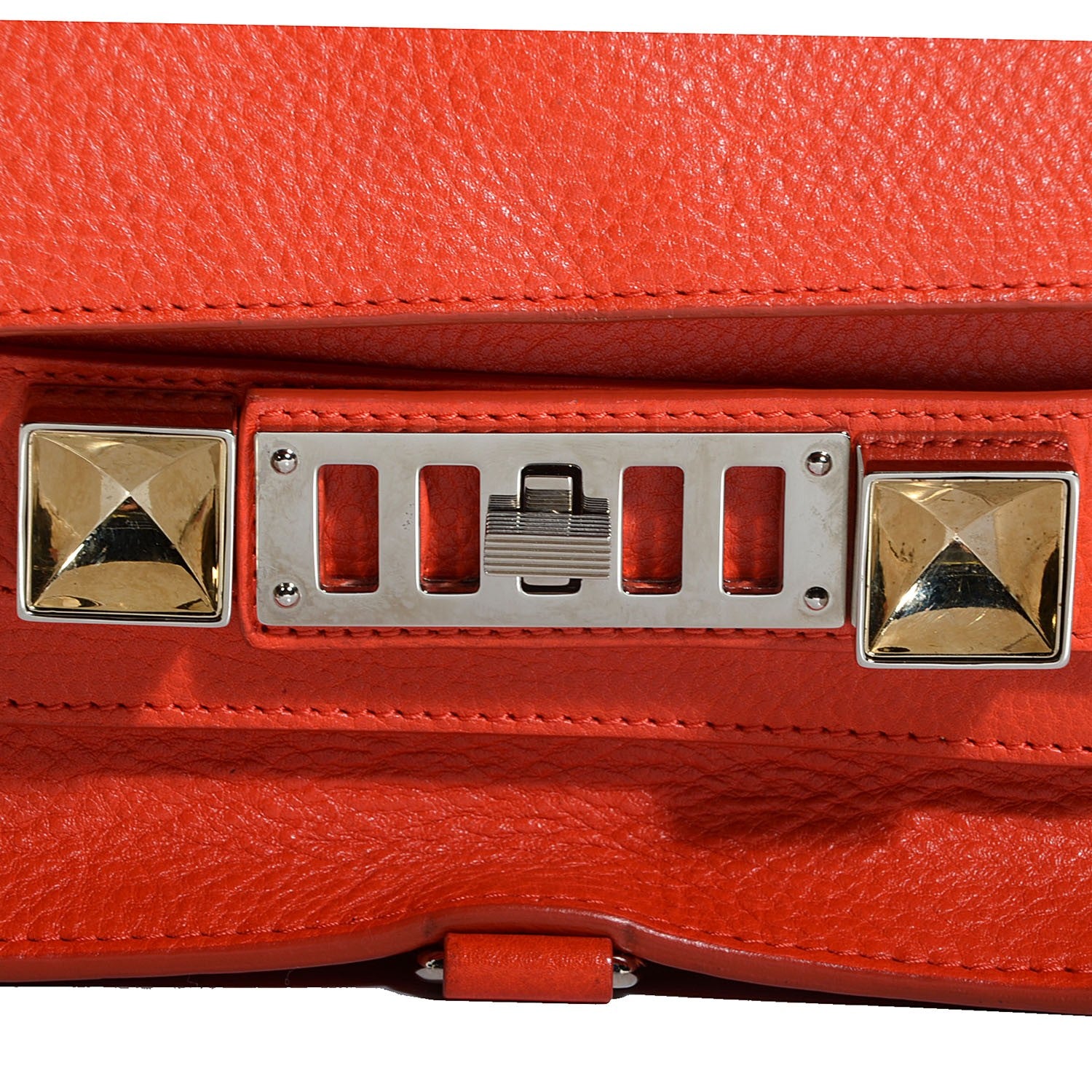 Proenza Schouler Calfskin Mini PS11 Classic Shoulder Bag Tangerine 7 of 12