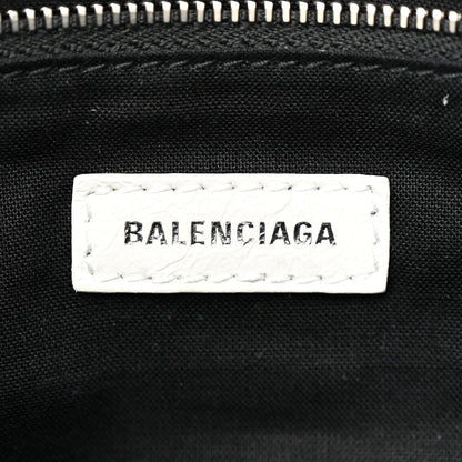 Balenciaga Agneau Graffiti All Over Classic Silver Hardware S City White Black 6 of 14