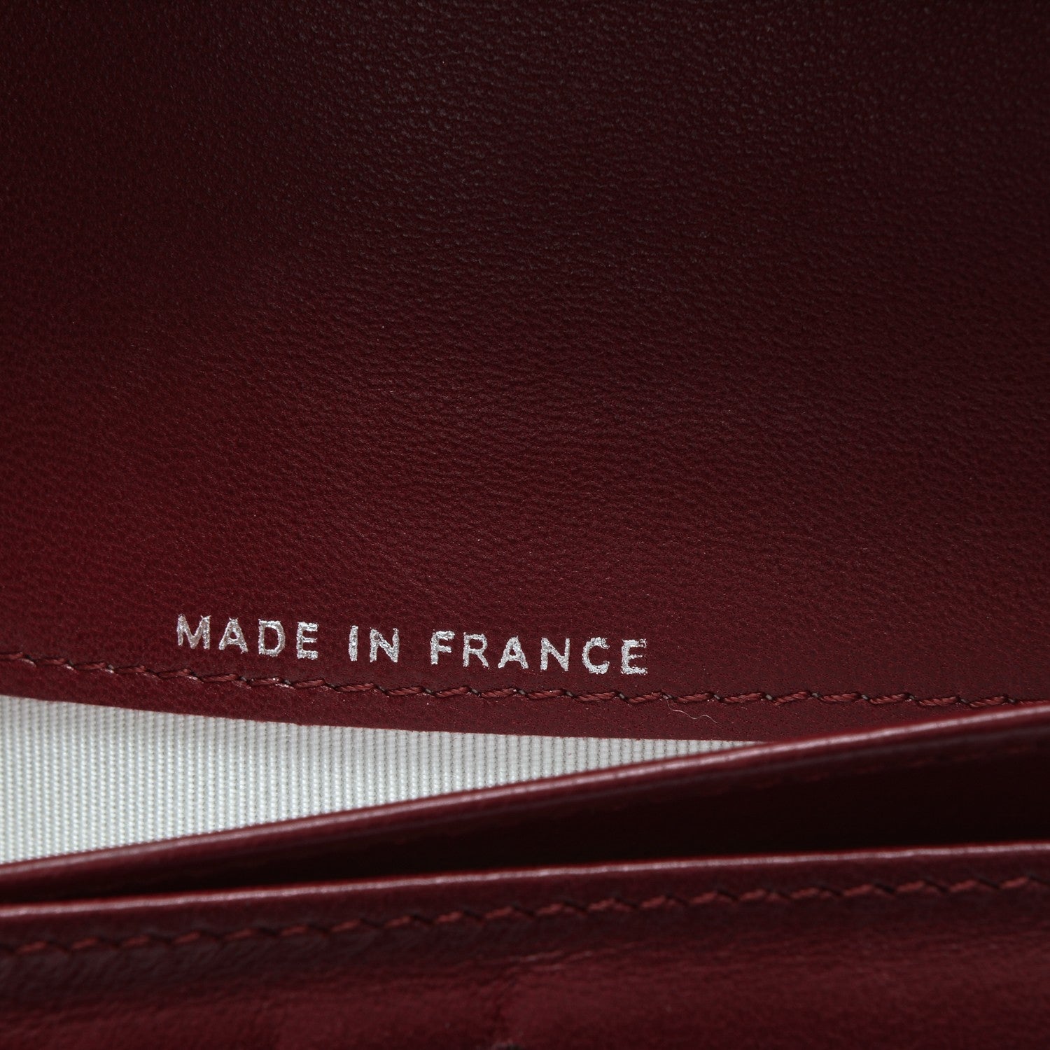 Chanel Lambskin Mademoiselle Yen Wallet Red 7 of 9
