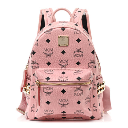 MCM Visetos Side Stud Mini Stark Backpack Pink 1 of 10