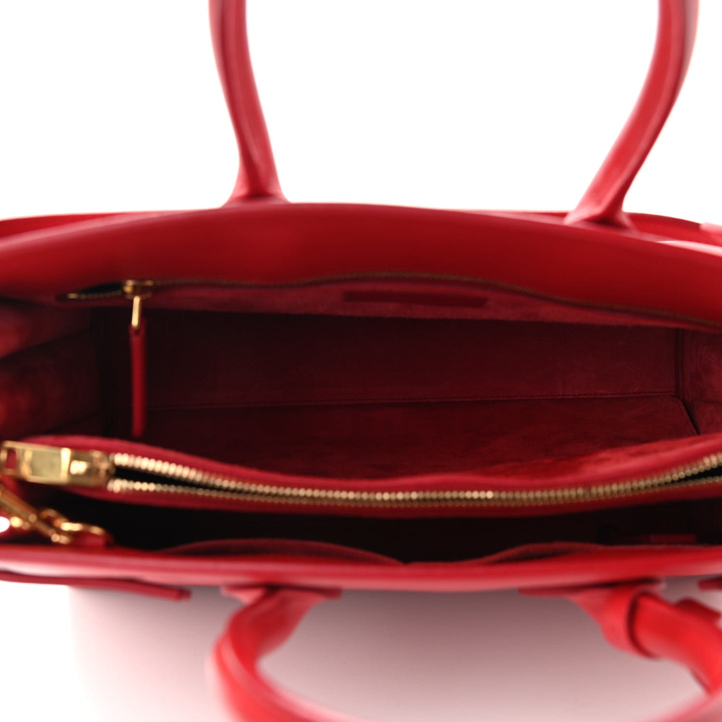Calfskin Small Sac De Jour Vermillion