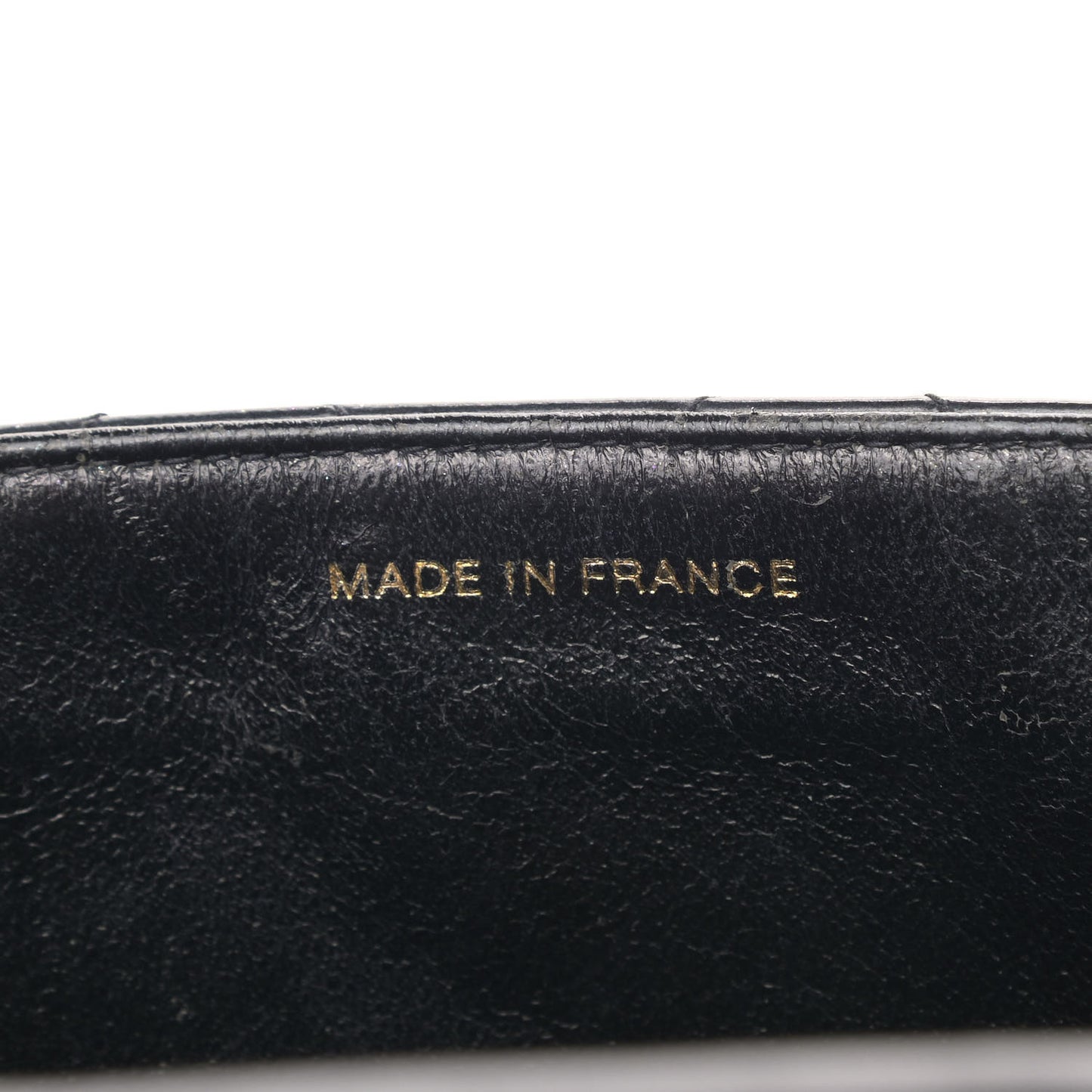 Patent Quilted XL Jumbo Single Flap Black
