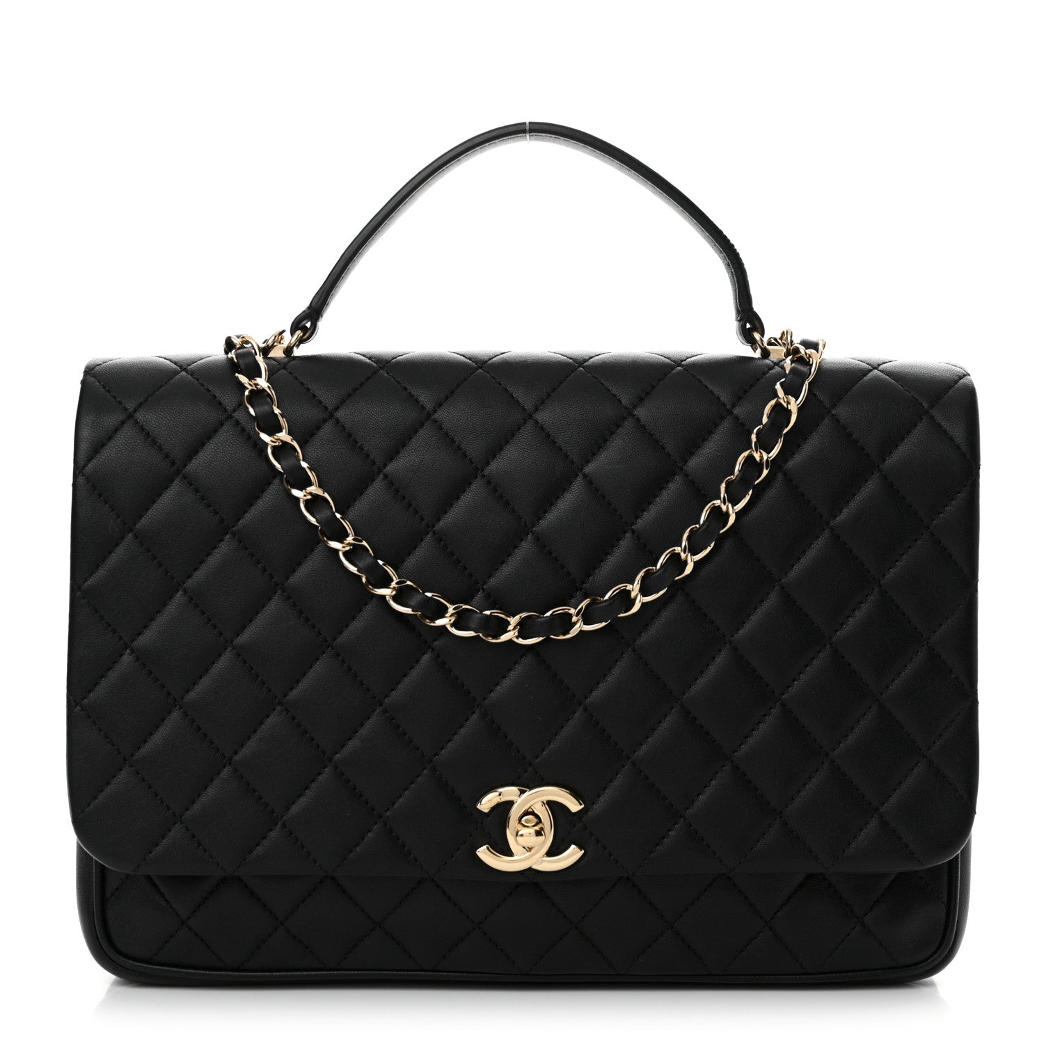 Chanel Lambskin Quilted Medium Citizen Chic Flap Black 1 of 13