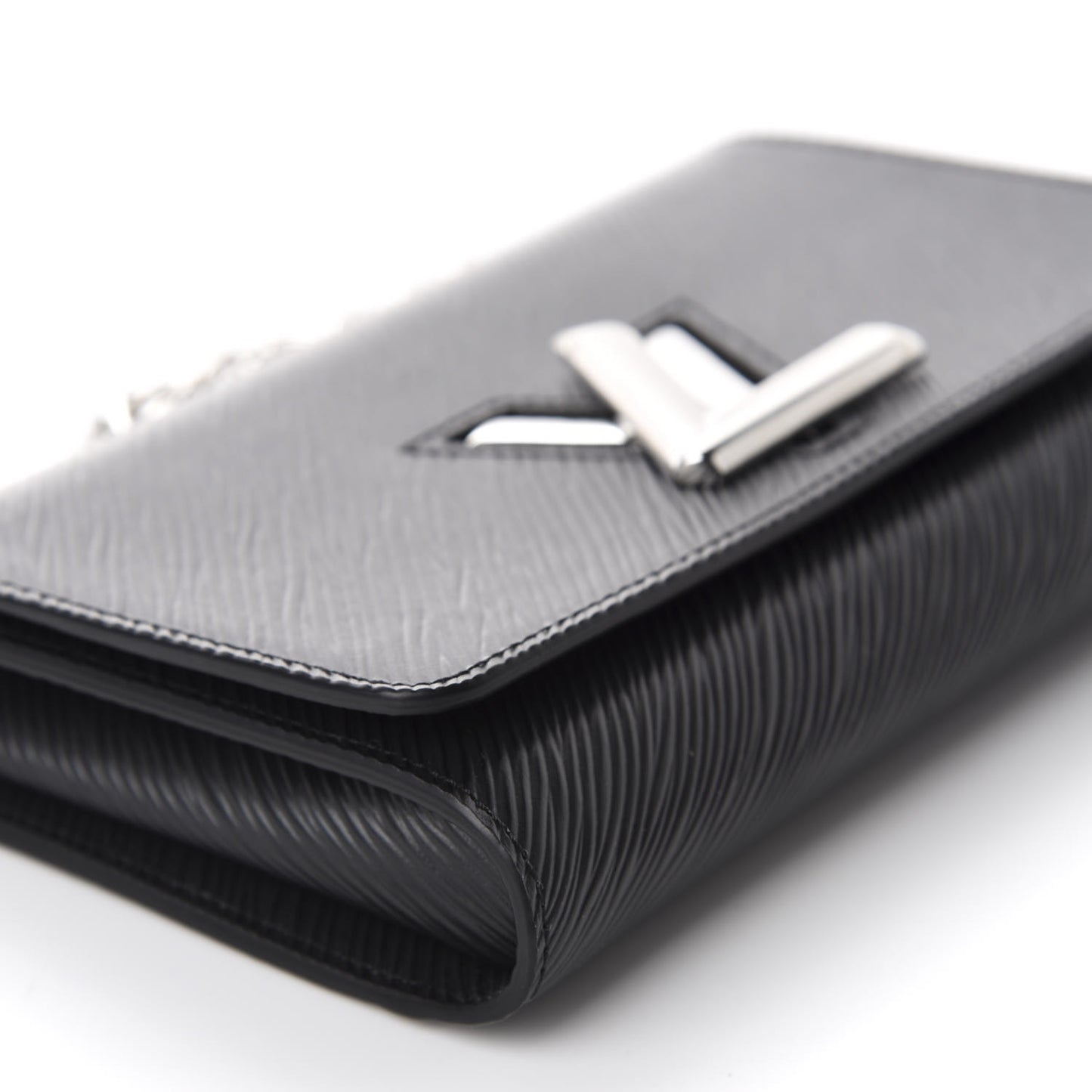 Epi Twist Chain Wallet Black
