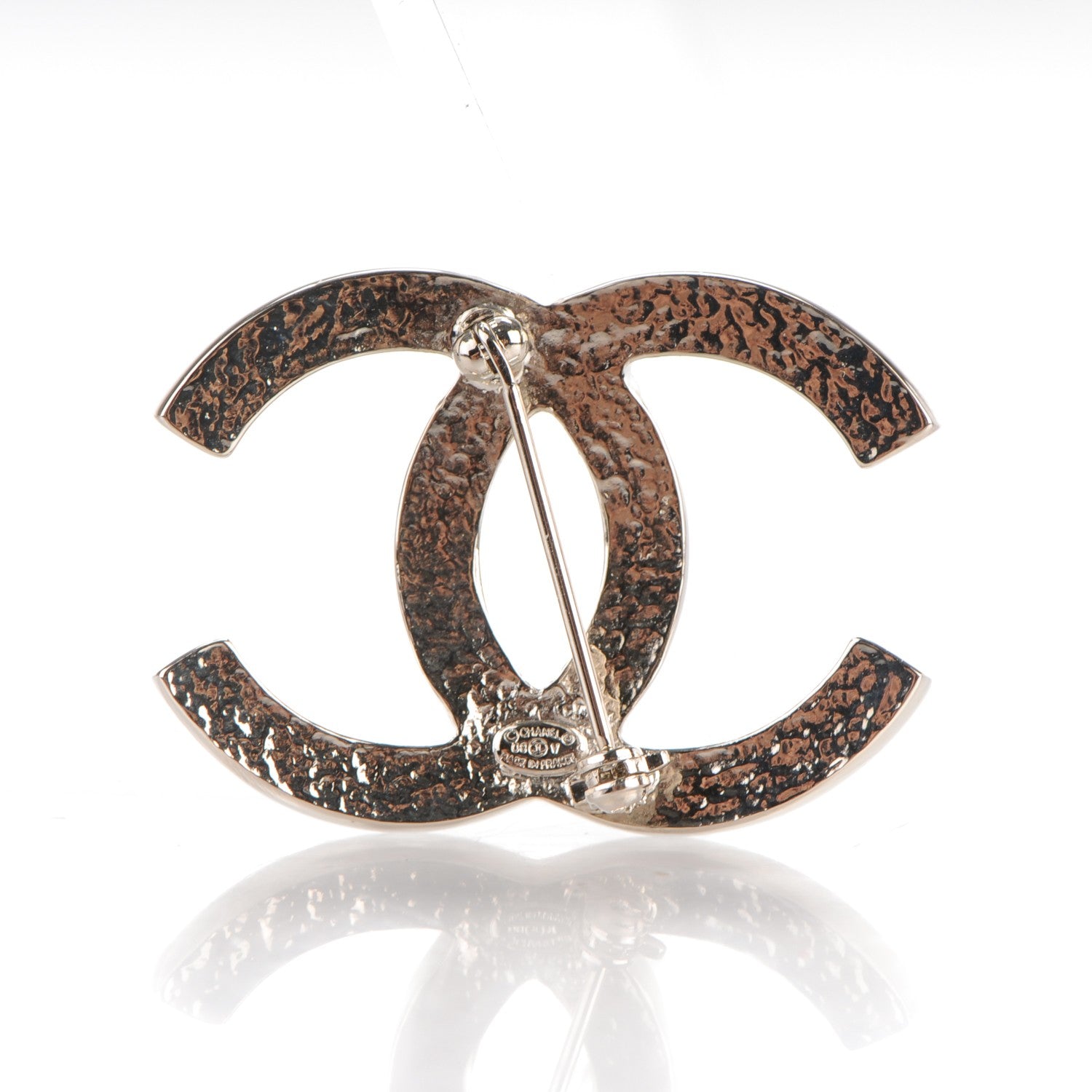 Chanel Pearl CC Brooch Silver 3 of 4