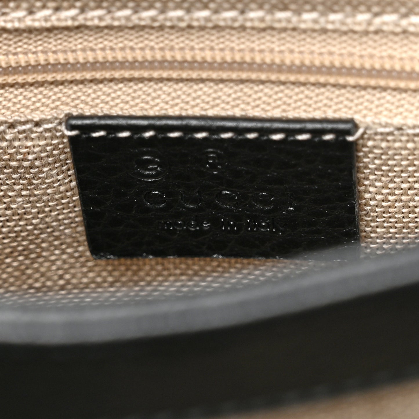 Dollar Calfskin Interlocking G Crossbody Bag Black