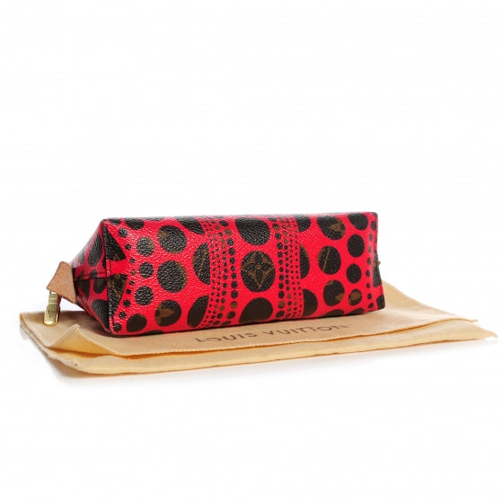 Louis Vuitton Monogram Kusama Pumpkin Dots Cosmetic Pouch Red 4 of 7