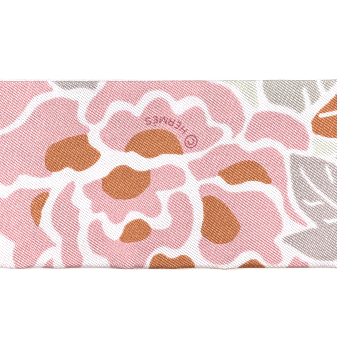 Silk Bingata Twilly Vieux Rose Vert De Eau