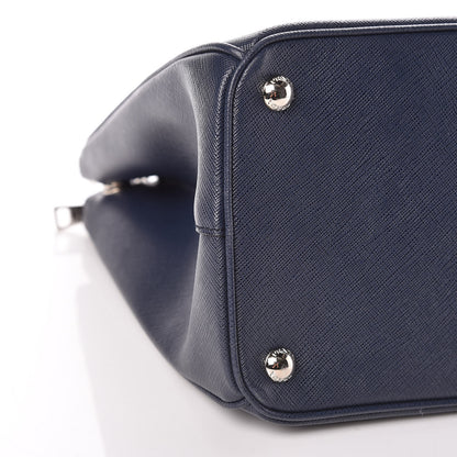 Prada Saffiano Medium Galleria Double Zip Tote Baltico 8 of 9