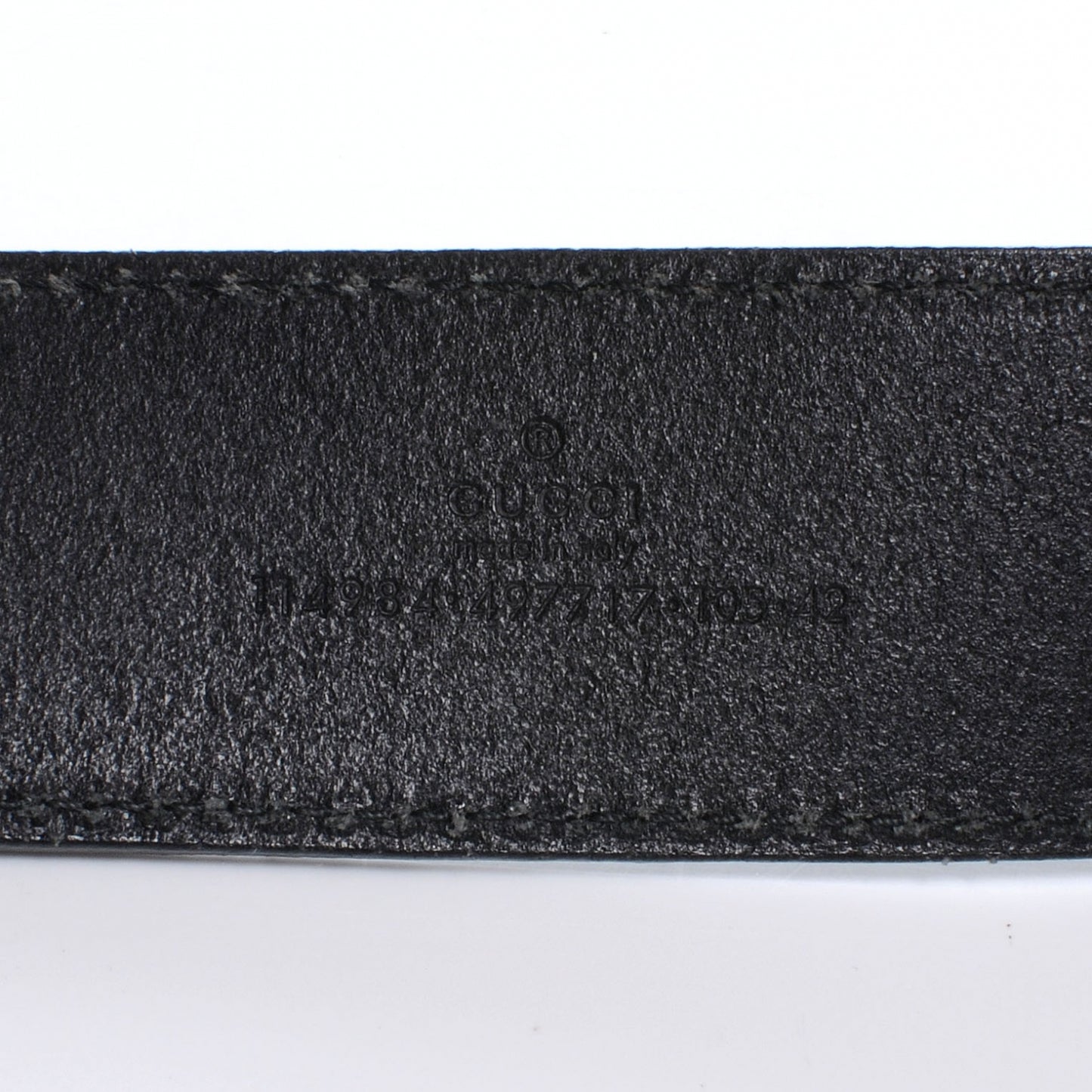 Leather GG Belt 90 32 Black