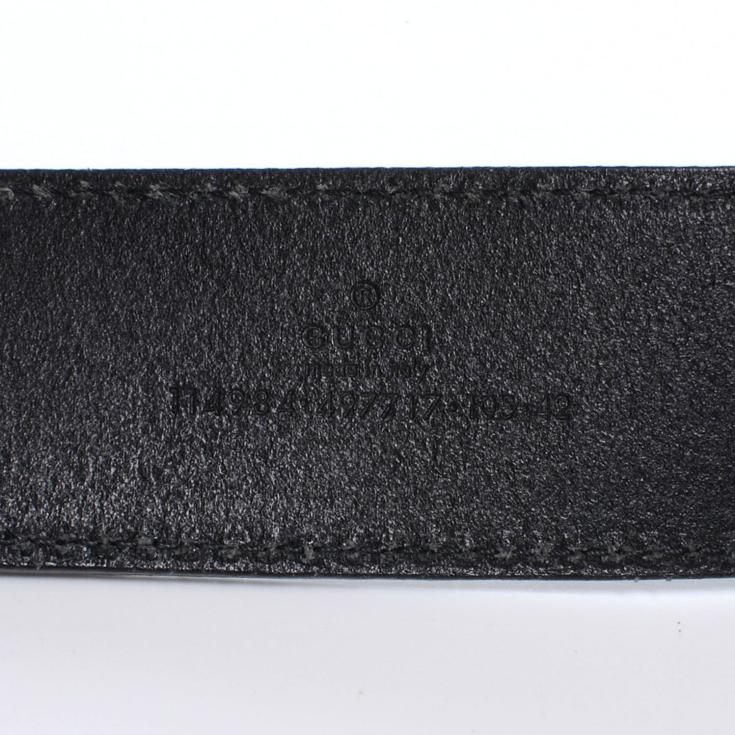 Gucci Leather GG Belt 90 32 Black 3 of 5