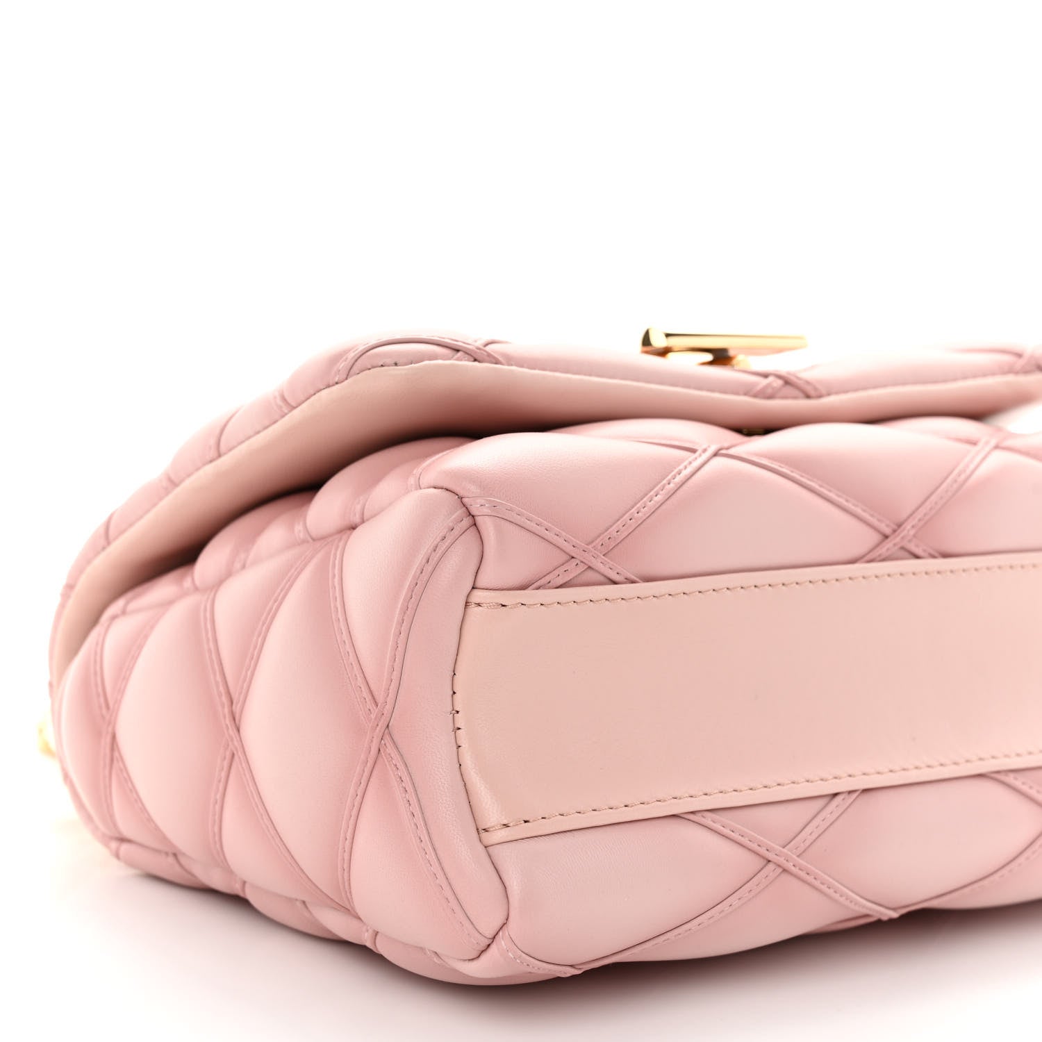 Louis Vuitton Lambskin Malletage Top Handle GO-14 MM Rosabella 8 of 10