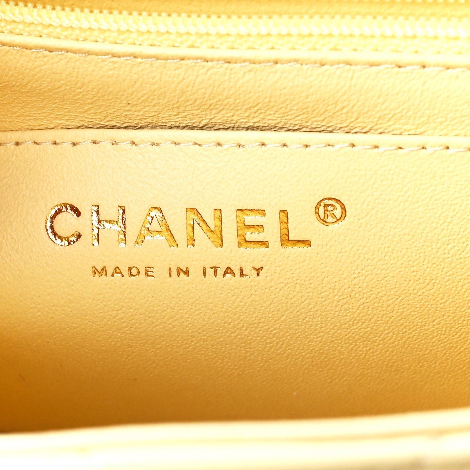 Chanel Lambskin Quilted Mini Square Flap Light Yellow 6 of 12