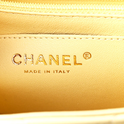 Chanel Lambskin Quilted Mini Square Flap Light Yellow 6 of 12