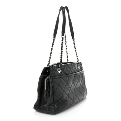 Chanel Caviar Quilted CC Timeless Soft Tote Black 3 of 13
