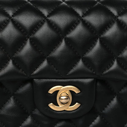 Chanel Lambskin Quilted Metal Mini Top Handle Rectangular Flap Black 7 of 10