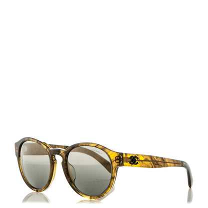 Chanel Acetate Pantos Fall CC Sunglasses 5359-A Green Grey 1 of 6