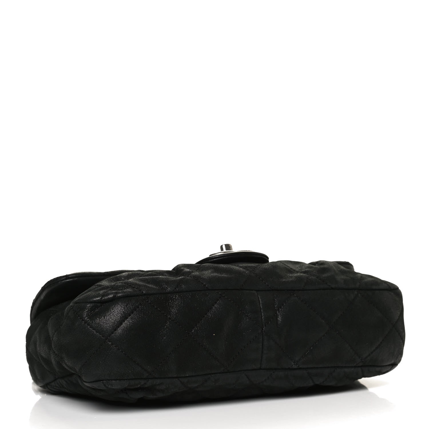 Chanel Iridescent Calfskin Quilted East West Flap Black 4 of 13